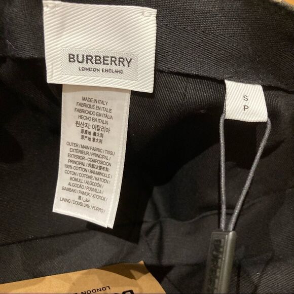 Burberry Monogram Motif Icon Stripe Cotton Baseball Cap New With Tags - Picture 4 of 7